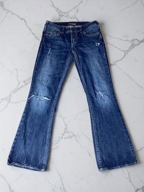 Silver Jeans Co. Medium Wash Aiko Distressed Bootcut Jeans